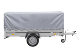 Einachsanhänger 264×150 UNITRAILER GARDEN 265 KIPP mit H-800 Rahmen und grauer Plane-Neu