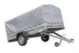 Einachsanhänger 264×150 UNITRAILER GARDEN 265 KIPP mit H-800 Rahmen und grauer Plane-Neu