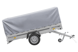 Einachsanhänger 264×150 UNITRAILER GARDEN 265 KIPP mit H-800 Rahmen und grauer Plane-Neu
