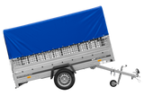 Einachsanhänger GARDEN TRAILER 264 KIPP mit Laubgitteraufsatz, Hochplane, Hochspriegel und Stützrad-Neu