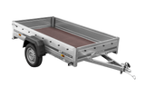 PKW-Anhänger 230×125 UNITRAILER GARDEN 230 FD mit BIS-Bordwänden, H-800-Gestell und blauer Plane-Neu