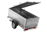 Einachsiger Anhänger 230×125 UNITRAILER GARDEN 230 KIPP mit Bordwandaufsatz und Aludeckel-Neu