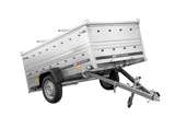 Einachsiger Anhänger 230×125 UNITRAILER GARDEN 230 KIPP mit Bordwandaufsatz und Aludeckel-Neu