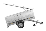 Einachsiger Anhänger 230×125 UNITRAILER GARDEN 230 KIPP mit Bordwandaufsatz und Aludeckel-Neu