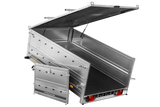 Einachsiger Anhänger 230×125 UNITRAILER GARDEN 230 KIPP mit Bordwandaufsatz und Aludeckel-Neu