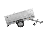 Einachsiger Anhänger 230×125 UNITRAILER GARDEN 230 KIPP mit Bordwandaufsatz und Aludeckel-Neu