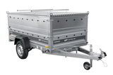 Einachsiger Anhänger auf Blattfedern 230×125 UNITRAILER FORCE 230/R KIPP mit BIS-Seitenwänden und Aluminiumabdeckung-Neu