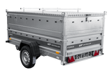 Einachsiger Anhänger auf Blattfedern 230×125 UNITRAILER FORCE 230/R KIPP mit BIS-Seitenwänden und Aluminiumabdeckung-Neu