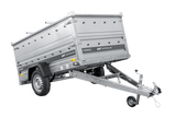 Einachsiger Anhänger auf Blattfedern 230×125 UNITRAILER FORCE 230/R KIPP mit BIS-Seitenwänden und Aluminiumabdeckung-Neu