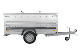Einachsiger Anhänger auf Blattfedern 230×125 UNITRAILER FORCE 230/R KIPP mit BIS-Seitenwänden und Aluminiumabdeckung-Neu