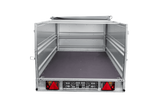 Einachsiger Anhänger auf Blattfedern 264×125 UNITRAILER FORCE 264/R KIPP mit BIS-Seitenwänden, H-0-Rahmen und grauer Plane-Neu