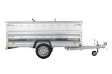 Einachsiger Anhänger auf Blattfedern 264×125 UNITRAILER FORCE 264/R KIPP mit BIS-Seitenwänden und Aluminiumabdeckung-Neu