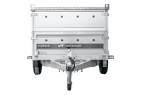 Einachsiger Anhänger auf Blattfedern 264×125 UNITRAILER FORCE 264/R KIPP mit BIS-Seitenwänden und Aluminiumabdeckung-Neu