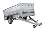 Einachsiger Anhänger auf Blattfedern 264×125 UNITRAILER FORCE 264/R KIPP mit BIS-Seitenwänden und Aluminiumabdeckung-Neu