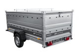 Einachsiger Anhänger auf Blattfedern 264×125 UNITRAILER FORCE 264/R KIPP mit BIS-Seitenwänden und Aluminiumabdeckung-Neu