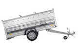 Einachsiger Anhänger auf Blattfedern 264×125 UNITRAILER FORCE 264/R KIPP mit BIS-Seitenwänden und Aluminiumabdeckung-Neu