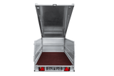 Einachsiger Anhänger auf Blattfedern 264×125 UNITRAILER FORCE 264/R KIPP mit BIS-Seitenwänden und Aluminiumabdeckung-Neu