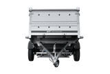 Einachsiger Anhänger auf Blattfedern 264×125 UNITRAILER GARDEN 264/R KIPP mit BIS-Seitenwänden und Aluminiumabdeckung-Neu