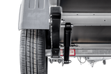 Einachsiger Anhänger auf Blattfedern 264×150 UNITRAILER GARDEN 265/R KIPP mit H-800 Rahmen und blauer Plane-Neu