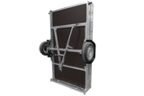 Einachsiger Anhänger auf Blattfedern 264×150 UNITRAILER GARDEN 265/R KIPP mit H-800 Rahmen und grauer Plane-Neu