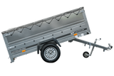 Faltbarer Pkw Anhänger Garden Trailer 230 KIPP mit zusätzlichen Bordwänden, Stützrad, Flachplane und Planenträgern]-Neu