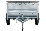 Faltbarer Pkw Anhänger Garden Trailer 230 KIPP mit zusätzlichen Bordwänden, Stützrad, Flachplane und Planenträgern]-Neu