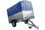 Führerschein B Anhänger GARDEN TRAILER 230 KIPP mit Stützrad, zusätzlichen Bordwänden, Hochplane und Hochspriegel H800-Neu