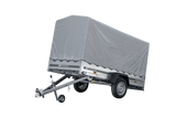 GARDEN TRAILER 264 KIPP MIT STÜTZRAD, H1100-HOCHSPRIEGEL UND GRAUER PLANE-Neu
