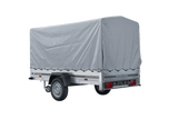 GARDEN TRAILER 264 KIPP MIT STÜTZRAD, H1100-HOCHSPRIEGEL UND GRAUER PLANE-Neu