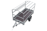 GARDEN TRAILER 264 KIPP MIT STÜTZRAD, H1100-HOCHSPRIEGEL UND GRAUER PLANE-Neu