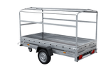 GARDEN TRAILER 264 KIPP MIT STÜTZRAD, H1100-HOCHSPRIEGEL UND GRAUER PLANE-Neu