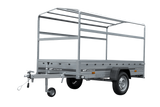 GARDEN TRAILER 264 KIPP MIT STÜTZRAD, H1100-HOCHSPRIEGEL UND GRAUER PLANE-Neu