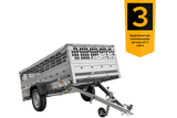 GARDEN TRAILER 264 KIPP mit Gitteraufsatz, Flachplane und Stützrad-Neu