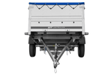 Großer Anhänger 750 kg GARDEN TRAILER 264 KIPP mit Bordwandaufsatz [zusätzliche 40 cm], Stützrad und blauer Flachplane-Neu