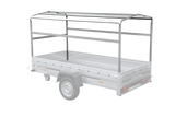 Anhänger 264×125 UNITRAILER FORCE 264 KIPP ungebremst mit H-1100 Rahmen und grauer Plane-Neu