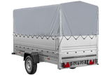 Kfz Anhänger mit Plane GARDEN TRAILER 264 KIPP [mit Stützrad, zusätzlichen Bordwänden, Hochplane und Hochspriegel]-Neu