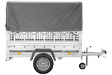Kippanhänger Garden Trailer 200 KIPP 200×106 cm 750 kg mit Laubgitteraufsatz, Hochplane, Hochspriegel und Stützrad-Neu