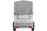 Kippanhänger Garden Trailer 200 KIPP 200×106 cm 750 kg mit Laubgitteraufsatz, Hochplane, Hochspriegel und Stützrad-Neu