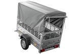 Kippanhänger Garden Trailer 200 KIPP 200×106 cm 750 kg mit Laubgitteraufsatz, Hochplane, Hochspriegel und Stützrad-Neu
