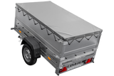 Kippbarer Pkw Anhänger GARDEN TRAILER 200 KIPP mit zusätzlichen Bordwänden, Stützrad und Flachplane-Neu