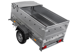 Kippbarer Pkw Anhänger GARDEN TRAILER 200 KIPP mit zusätzlichen Bordwänden, Stützrad und Flachplane-Neu