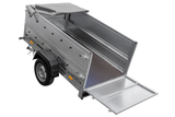 Kippbarer Pkw Anhänger GARDEN TRAILER 200 KIPP mit zusätzlichen Bordwänden, Stützrad und Flachplane-Neu