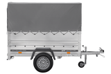 Kipper ungebremst GARDEN TRAILER 200 KIPP mit zusätzlichen Bordwänden, Stützrad, Hochplane und Hochspriegel-Neu