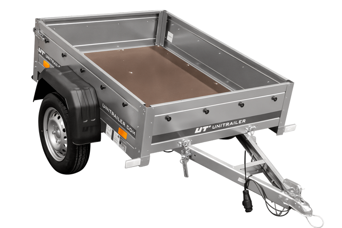 Neu Anhänger GARDEN TRAILER 150 KIPP mit zusätzlichen Bordwänden, Stützrad und Flachplane-Neu