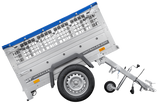 Kompakter Anhänger Garden Trailer 150 KIPP 150×106 cm 750 kg mit Laubgitteraufsatz-Neu