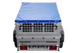 Kompakter Anhänger Garden Trailer 150 KIPP 150×106 cm 750 kg mit Laubgitteraufsatz-Neu