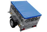 Kompakter Anhänger Garden Trailer 150 KIPP 150×106 cm 750 kg mit Laubgitteraufsatz-Neu