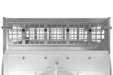 Einachsanhänger 200×125 UNITRAILER GARDEN 201 KIPP mit Gitterseitenwänden, H-800 Rahmen und grauer Plane-Neu