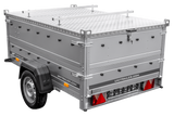 Leichtanhänger auf Federn 200×125 UNITRAILER GARDEN 201/R KIPP mit BIS-Seiten und Aluminiumabdeckung-Neu