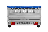 Leichter Anhänger auf Blattedern 264×150 UNITRAILER GARDEN 265/R KIPP mit Gitterwänden, H-0-Rahmen und blauer Plane-Neu